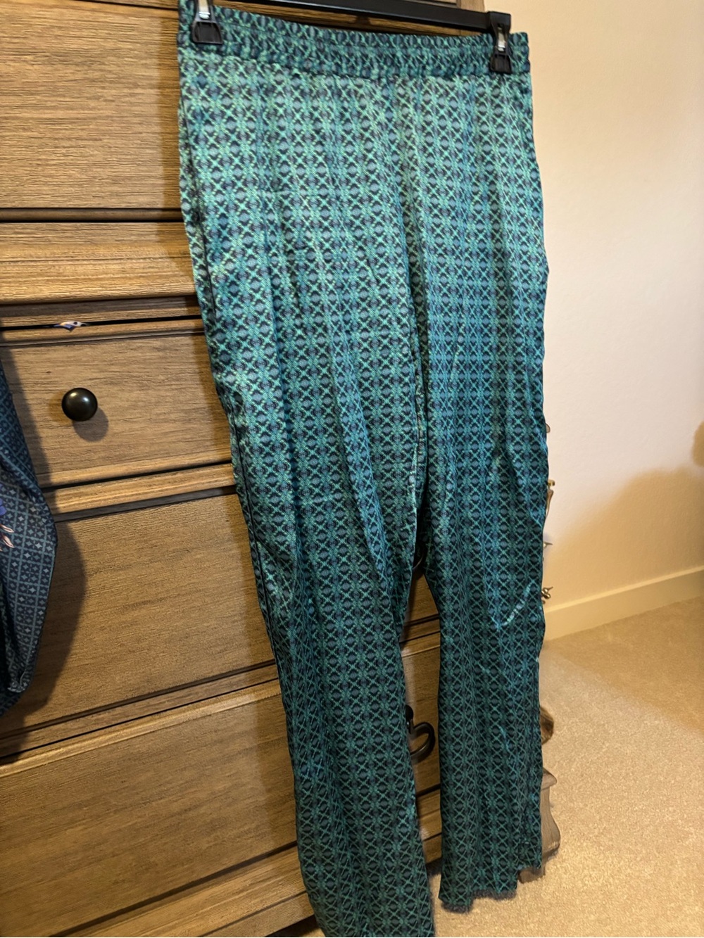 Johnny Was Teal  Kanni pant- dewflower